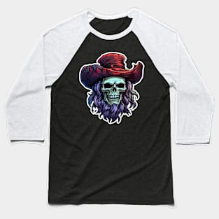 Cowboy Skeleton Baseball T-Shirt